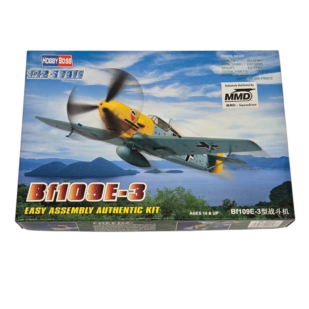 Hobby Boss 80253 1/72 scale Bf109E-3 fighter model kit NEW‎